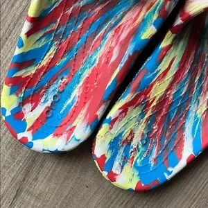 CROCS Kids Sandals with Multicolor Splash CROCS | Shoes | Crocs Kids Multicolor Splash Sandals | Poshmark main image 2